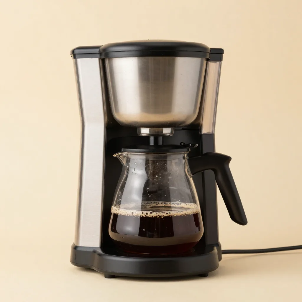 A large cold-brew coffee maker on a light background